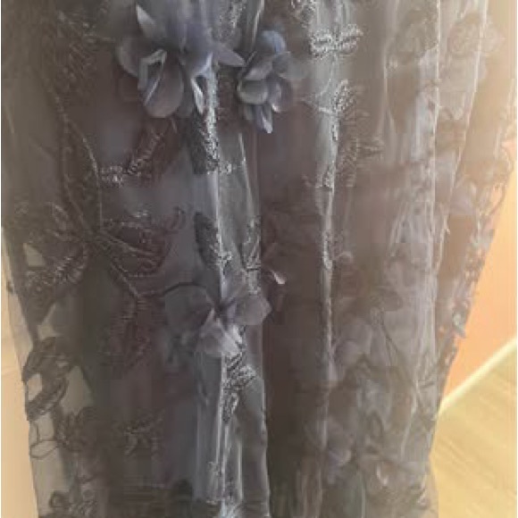 Le Chateau Midnight Blue Backless Dress - Picture 2 of 5